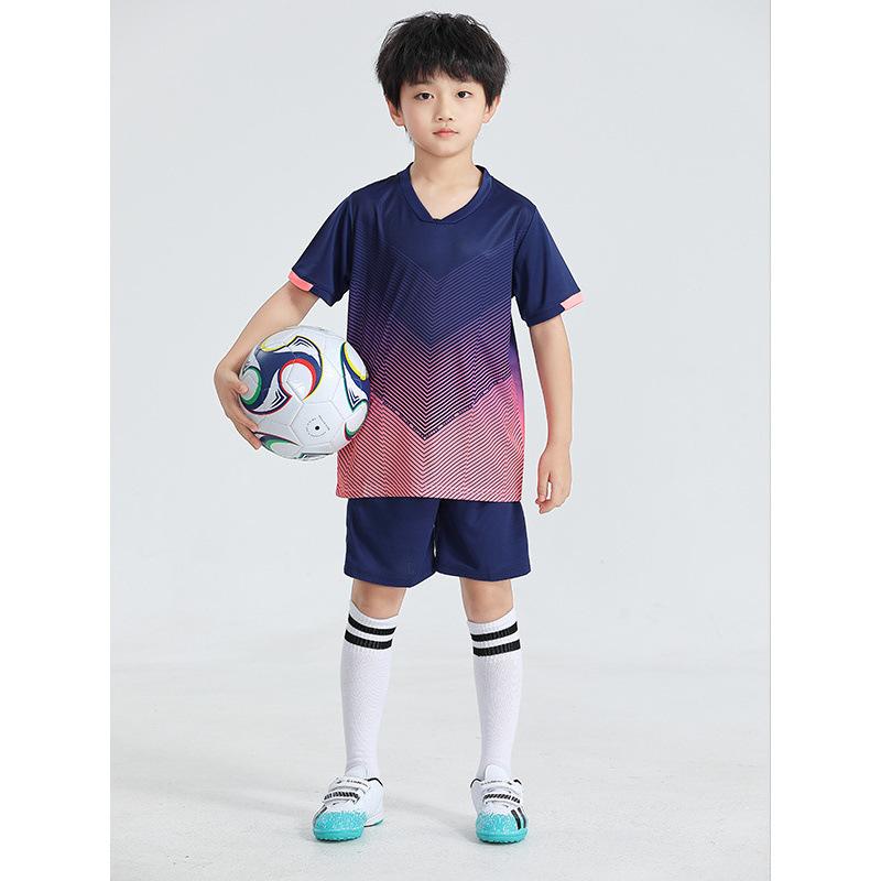 Children'S Football Jersey Set Summer Boys' Badminton Jersey Quick-Drying Primary School Students' Sports Competition Training Clothing