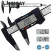 150 мм электронный цифровой штангенциркуль с циферблатом из углеродного волокна, штангенциркуль с нониусом, микрометр, цифровая линейка, измерительный инструмент, 6 дюймов