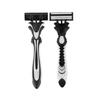 Perfect Shaving Experience Precision Shaving with Men's 3-Piece Razor Set - 5 Straight Machine and Safety  Blades