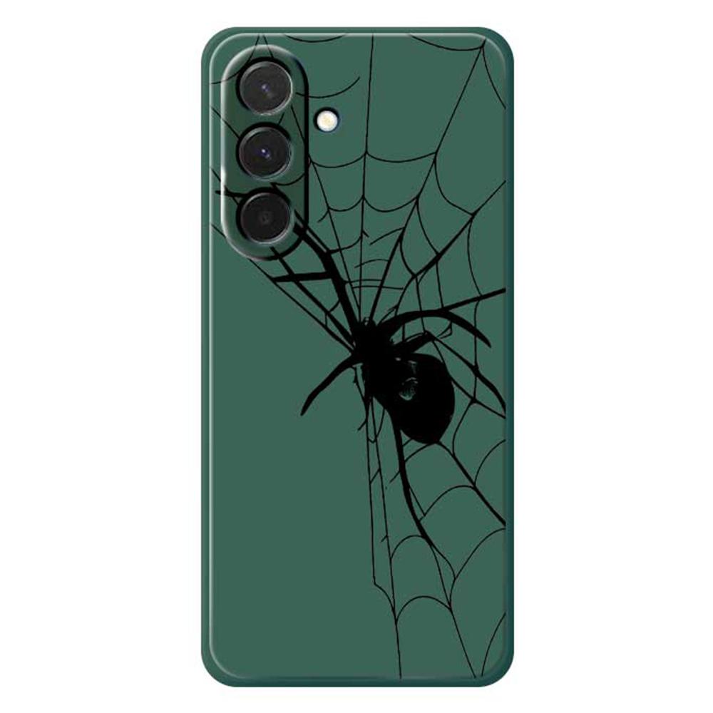 For Samsung Galaxy A36 5G Case Spider Pattern Printing Straight Edge TPU Phone Back Cover