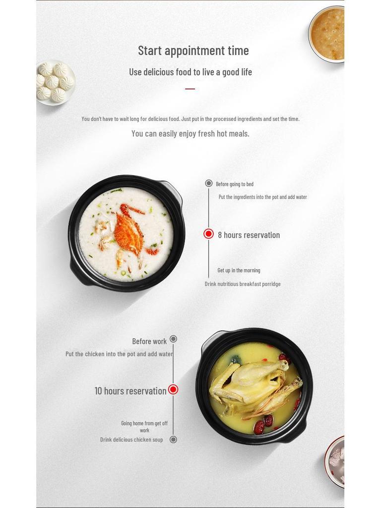 Умная многофункциональная рисоварка большой вместимости с антипригарным покрытием для домашнего использования