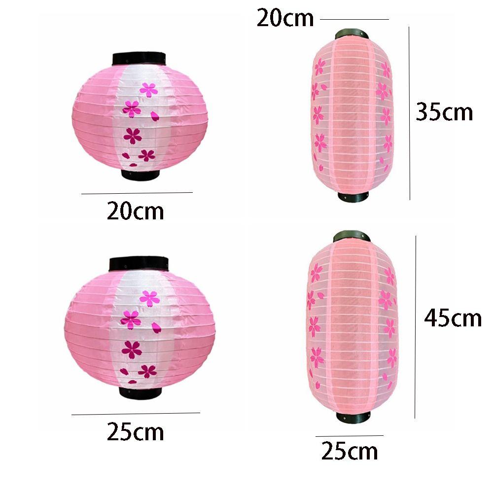 Reusable Winter Melon Lantern Cherry Blossom Printed Festival Lantern Hanging Lantern  Restaurant
