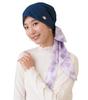 MY Medical Care Ута Мисудзу x Drug Turban [KISS LIFE] Шляпа, Шляпа, Женская, Коллаборация, «Фейерверк» LUXE, Противораковая (Ирис) (kml100155a)