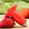 Strawberry Color Fruit Seed Remover Kitchen Gadget Portable and Easy To Use Convenient Fruit Seed Remover 1pcs