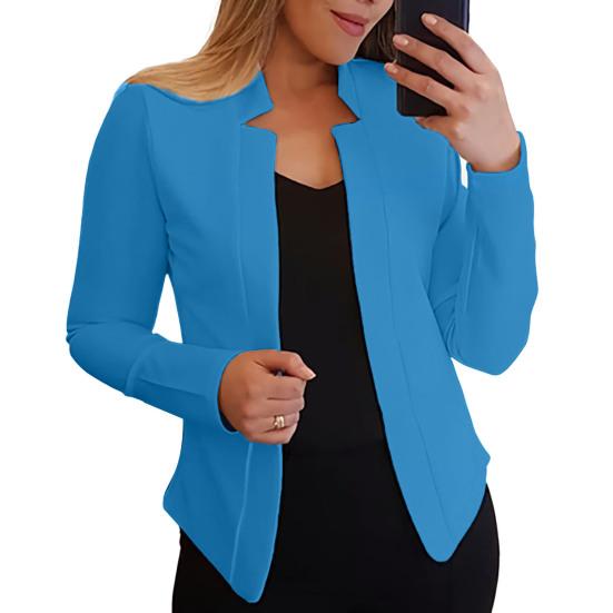 Women Blazer Long Sleeves Thick Lightweight Women Open Front Blazer Coat Female Clothing