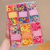 Children's Candy Color Terry Cloth Headband - Soft Elastic Hair Tie, No Damage, High Elasticity, Girl's Hair Accessory.