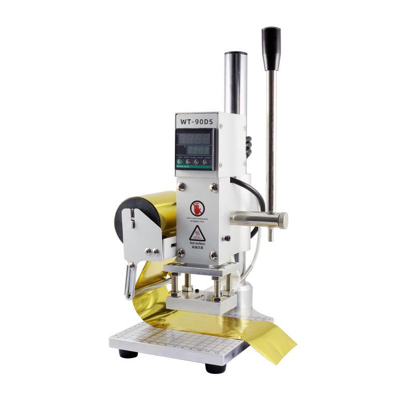 Компактный ручной станок для горячего тиснения фольгой и эмбоссирования кожи и бумаги