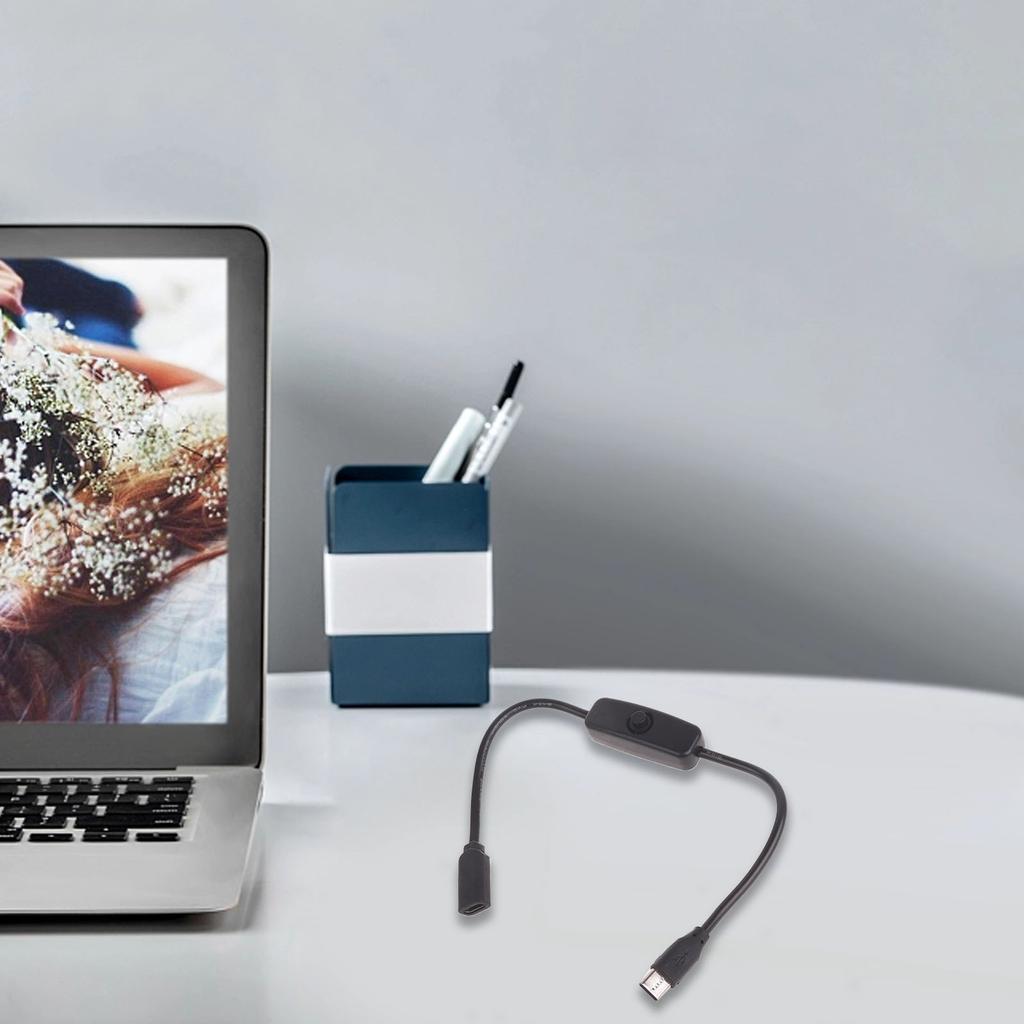 Удлинительный кабель Type C (папа-мама) с кнопкой ВКЛ/ВЫКЛ. Удобное управление питанием для телефонов, планшетов и многого другого.