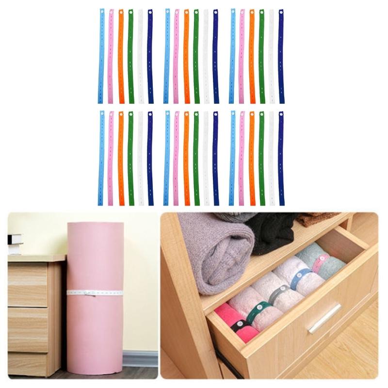 30pcs Fabric Retainers Bands Elastic Storage Clip For Bed Sheets Duvets Machine Washable Home Organization Accessories