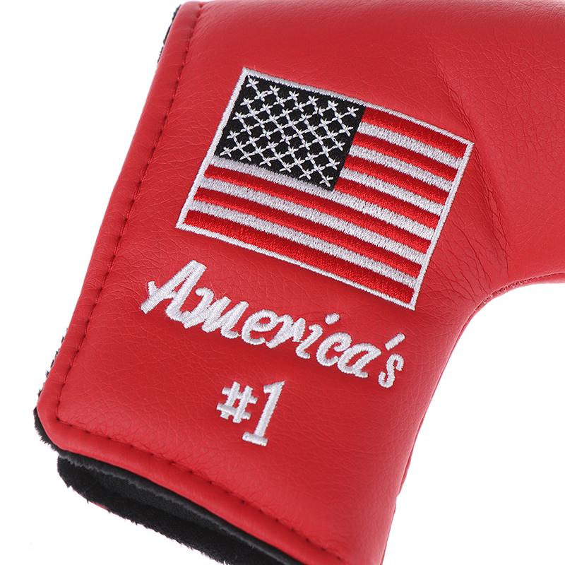 1X Чехол для гольфа Чехол для паттера Блины для гольфа для паттера Пеббл-Бич Флаг США