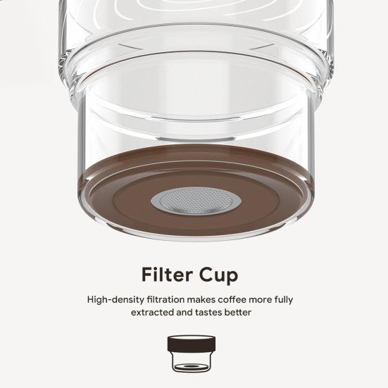 Минималистский кофейный кувшин с эффективной многоразовой фильтрацией