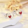 Fashionable Earrings for Women, Fashionable Red Heart-shaped Earrings, Small and Love Earrings