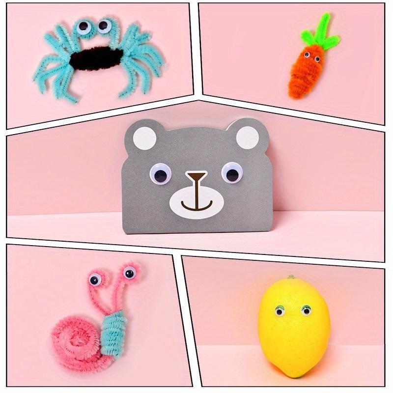 700 шт./Коробка Многомерные Черно-белые Наклейки на Глаза для DIY, Ручная Работа, Самоклеящиеся Глазки для Кукол, 3D Наклейки на Глаза для Игрушек, Арт-Хендмейд