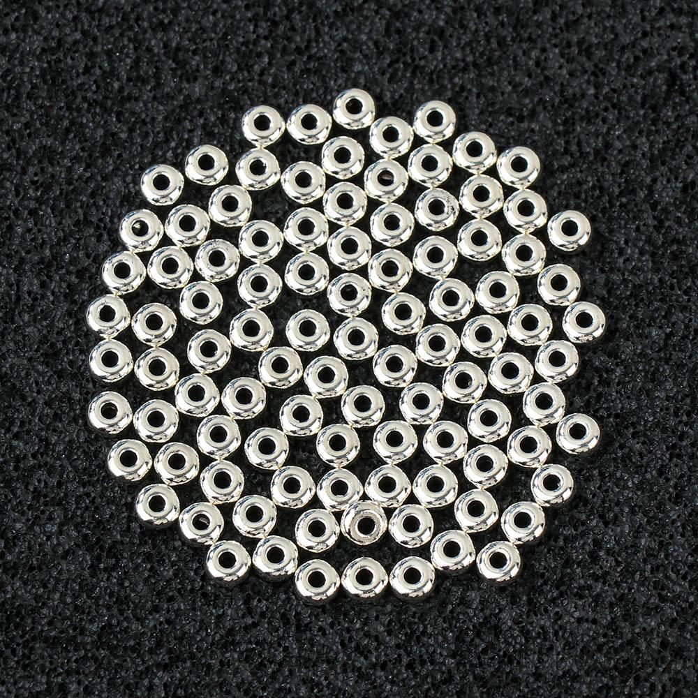 100pcs/set Handmade Silver Crafts Bracelet Components Spacer Beads DIY Tool Jewelry Making