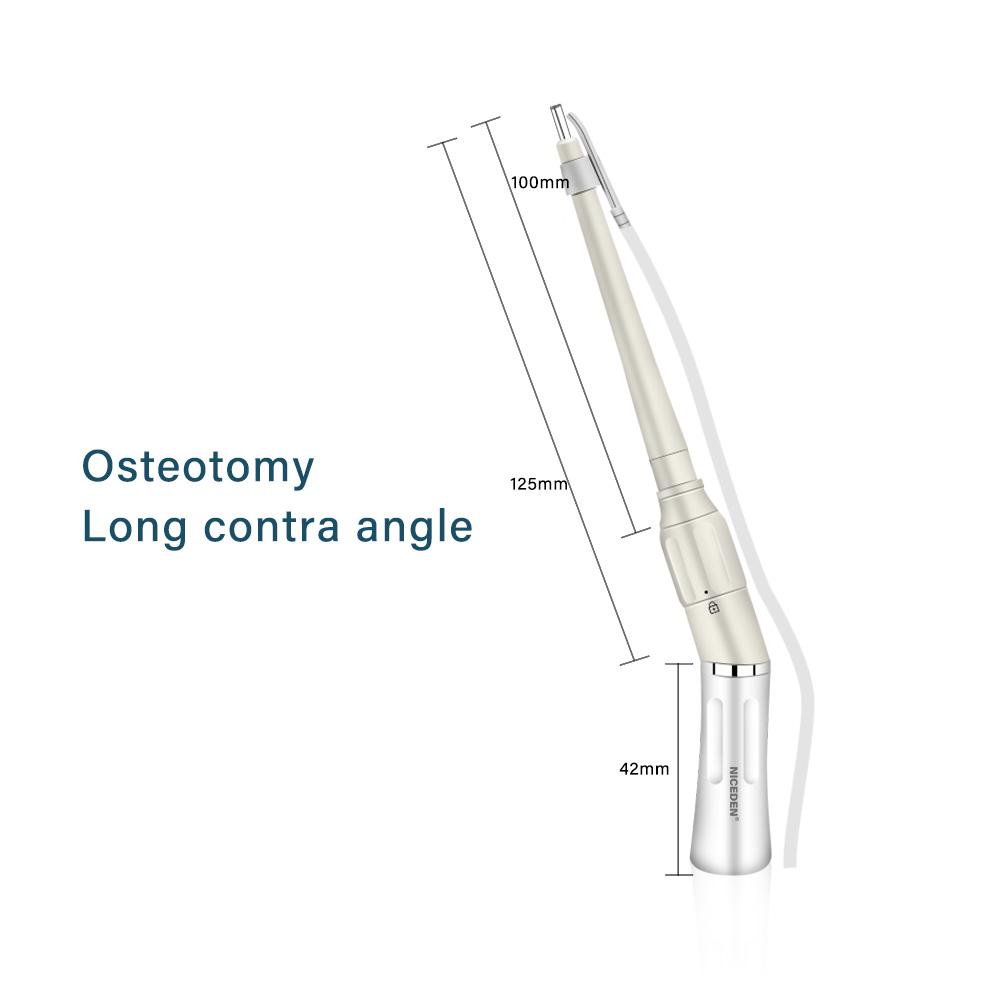 Niceden Dental Osteotomy Handpiece Surgical Contra Angle Handpiece Low Speed Osteotomy Handpiece for Dental Orthopedics Dentist Tool