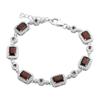 Серебряный браслет с натуральным гранатом 10.643ct, вес изделия 11,17 гр (2173229)