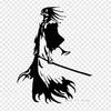 Kenpachi Zaraki Byakuya Kuchiki Anime Lron On Patches For Clothes Bag Tshirt Heat Transfer Stickers Stripes Appliques