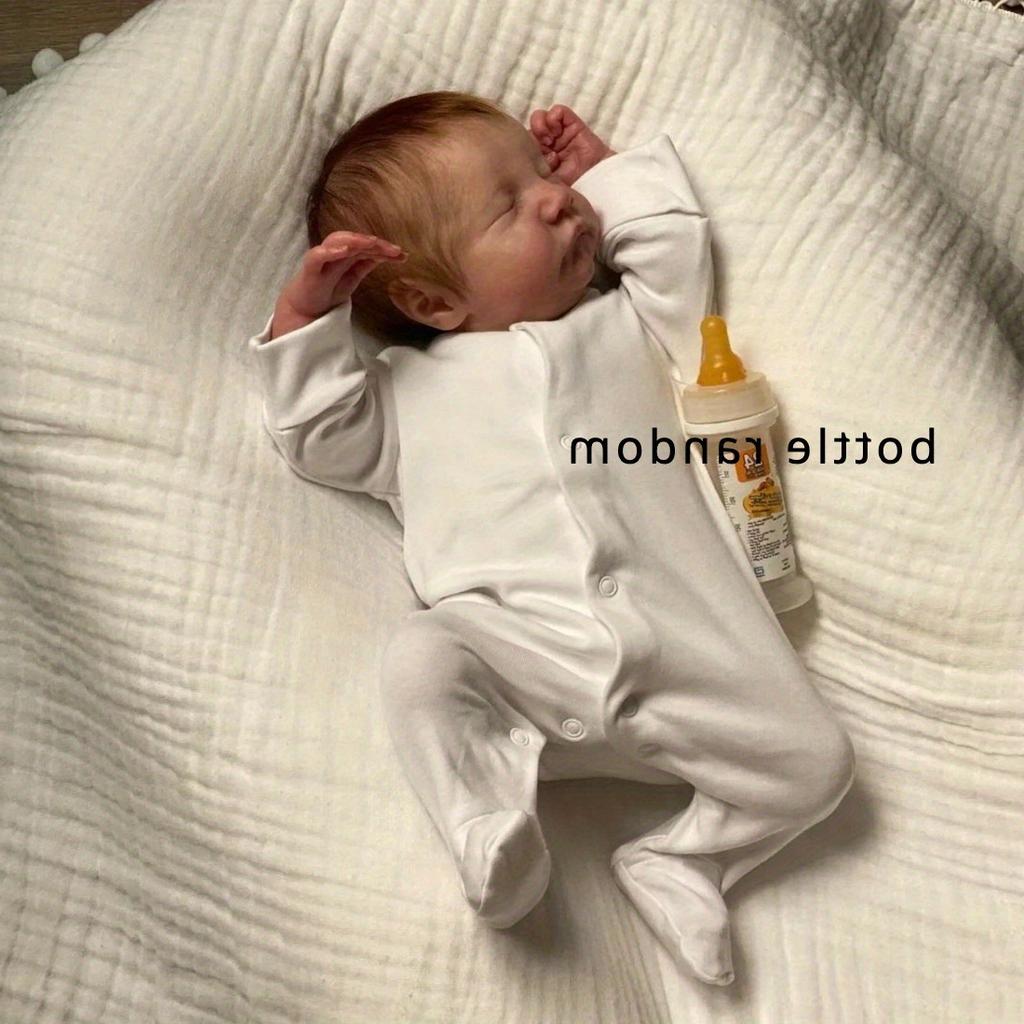 BZDOLL 1 шт. 19 дюймов 48 см Новорожденный Бебе (Тканевое тело, мягкие виниловые конечности) Спящий Реборн Кукла 3D-расписанная Кожа с Видимыми Венами Игрушка для Девочки Подарок