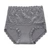 Кружевное нижнее белье больших размеров, женские трусы, женские однотонные трусы, мягкое хлопковое повседневное нижнее белье, трусики с высокой талией