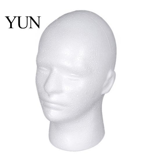 Wig Display Head Foam Mannequin Head, Male Female Hat Stand, Making Supplies Lightweight Model for Storage