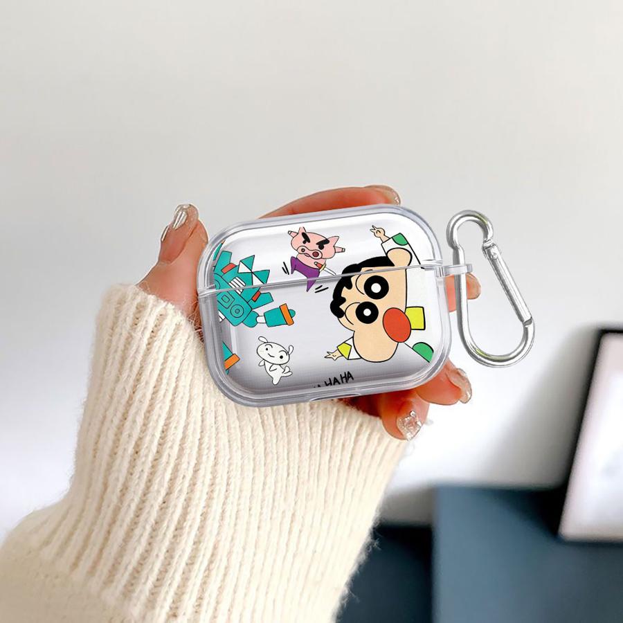 Cartoon Crayons Shinchan Clear Earphone Cases Cover Case For Airpods Pro 1 Pro3 2 4 Pro2 3