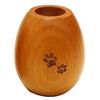 Pet Buddhist Utensils Incense Holder Wooden Natural Wood Cute Mini Size Footprint Rainbow Bridge Egg-shaped (Footprint)