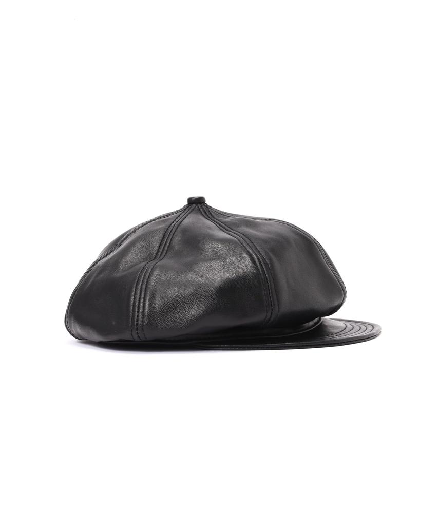 Кепка газетчика Schott из кожи, мужская, размер L, 010, черный, 782-5974006