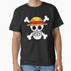 Соломенная шляпа jolly roger Классическая футболка Футболка Сделано в США/Австралии Размер S-2XL Унисекс Футболка