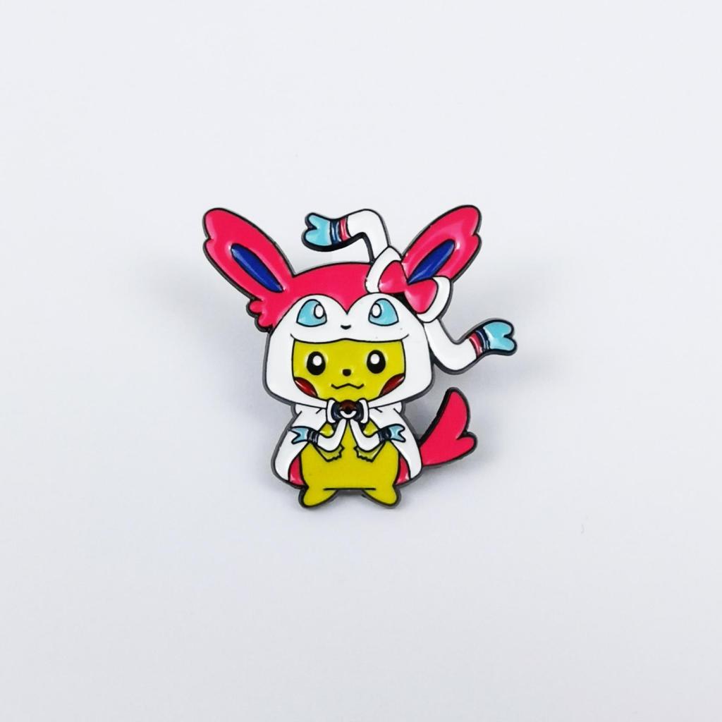 Pokémon Anime Merchandise: Cute Eevee Headband & Pikachu Brooch Backpack Badge