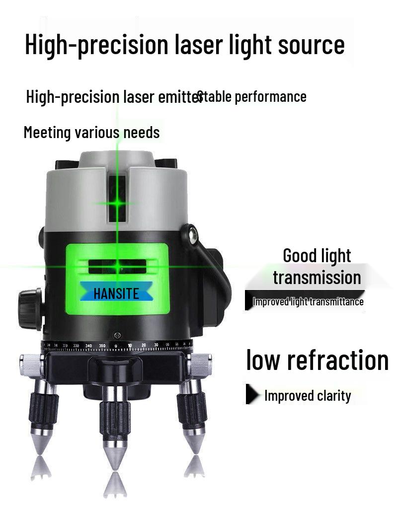 High-Precision Infrared Laser Level: 2 & 5-Line, Automatic, Indoor/Outdoor, Green & Blue Light