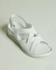 Comfort Sandals with Velcro 2117 36 White Leather