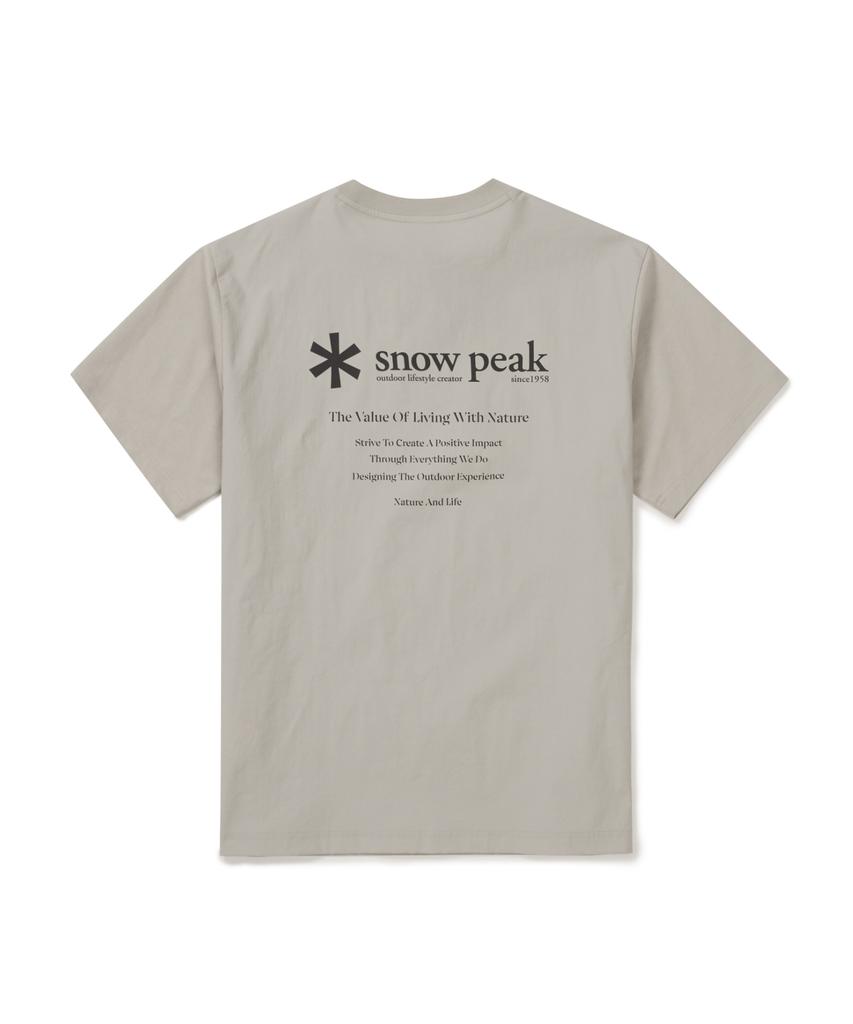 SNOWPEAK APPAREL Kland Гибридная футболка с коротким рукавом (S26Mmdts56) Светло-бежевый