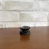 Safe and Secure Small Moe Candlestick, Black, Mini Candle, 166-41, Tokai Seiro, Made in Japan, Full Burning, Candle Holder