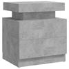 Table de chevet - Maison Exclusive - Gris béton - Bois d'ingénierie - 45x35x52 cm