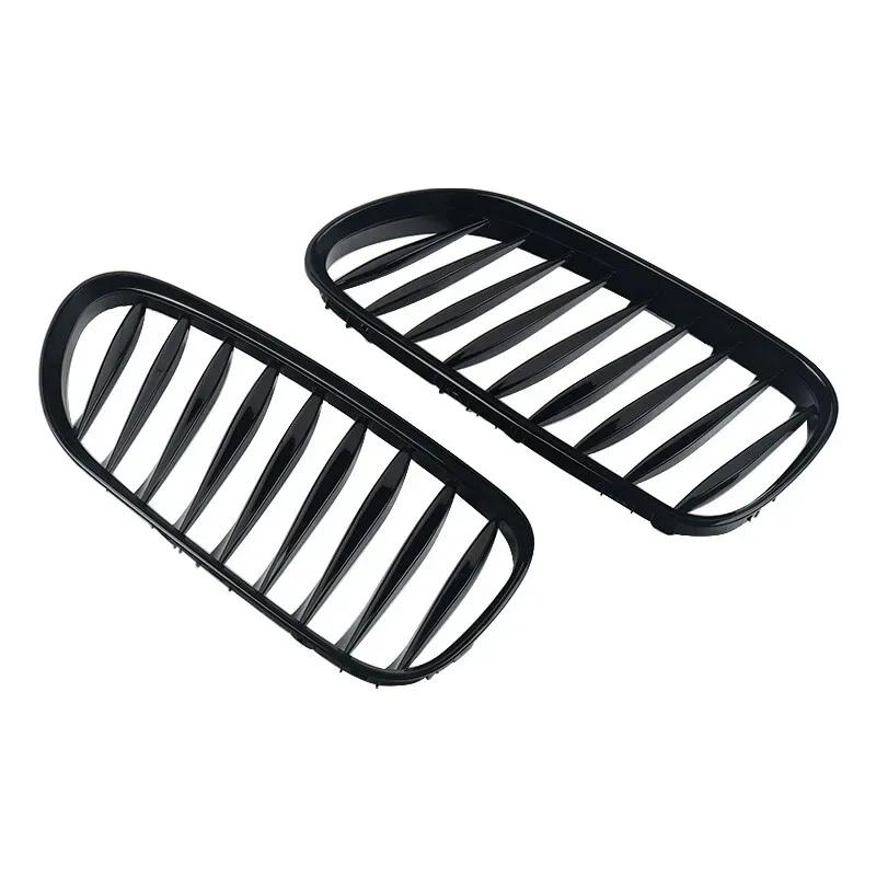 For BMW Z4 E85 E86 Convertible 2003-2008 Pair Glossy Black Car Front Kidney Grille Racing Grills Grilles Auto Car Accessories