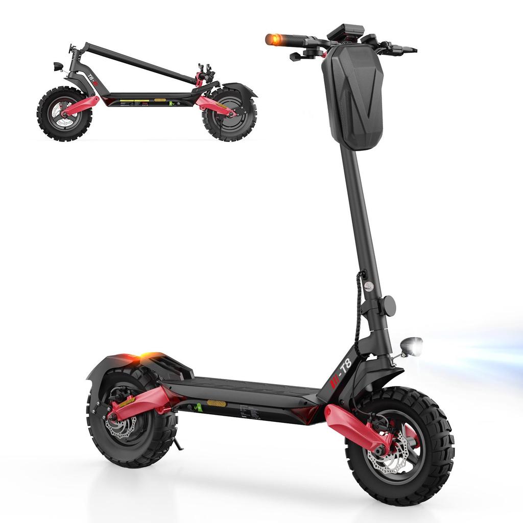 ISINWHEEL T8 All-Terrain Electric Scooter 500W Motor 48V15Ah Battery City Outdoor 10 Inch Off-Road Tires EScooter