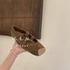 2024 Fashion Women's Dress Shoes Casual Mary Jane Light Ballet Flats Close Rounded Toe Buckle Pumps Walking Loafers