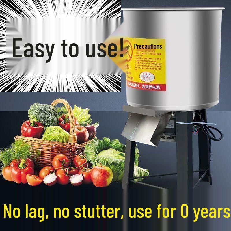 Stainless Steel Vegetable Chopper: Chopped Vegetable Machine, Sweet Potato Vine Pulverizer, Melon and Grass Cutter for Chicken Feeding and Farm Use