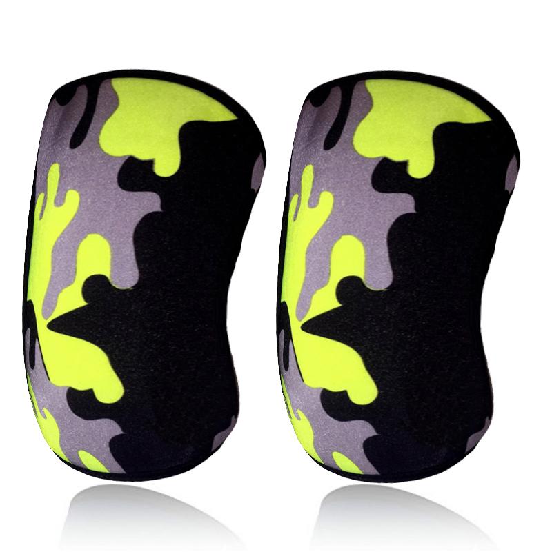 Женские Мужские Юношеские 7мм Неопреновые Спортивные Наколенники Компрессионные Тяжелая атлетика Компрессионные Тренировочные Наколенники для Кроссфита