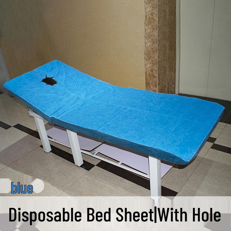 80x180cm Waterproof Disposable Massage Bed Sheet - Breathable Non-woven Fabric for Beauty Salons.