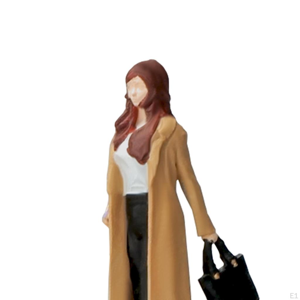 1/64 People Figures DIY Crafts, Sand Table Ornament, Mini Figurines Hand Painted for