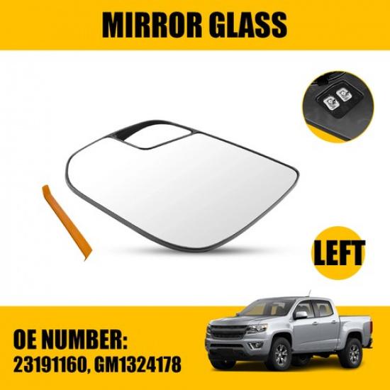 Зеркальное стекло с подогревом для левой стороны водителя для 2015- Chevrolet Colorado 23191160