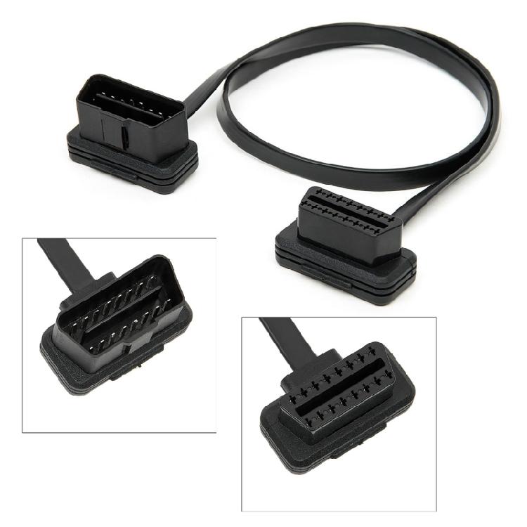 Диагностический удлинитель для автомобиля Адаптер OBD OBDII OBD2 Штекер на Розетку 16-контактную