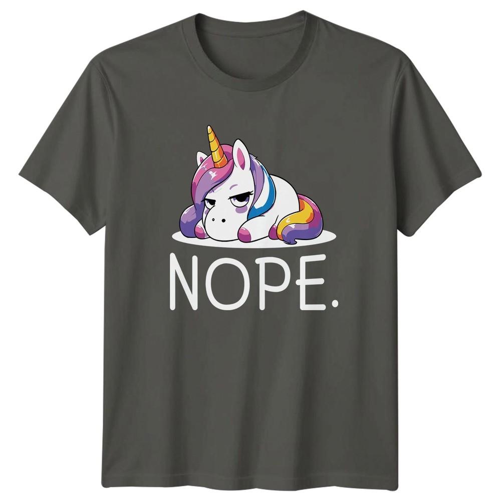 Nope Unicorn TShirt Mythical Creature Birthday Gift For Him And Her