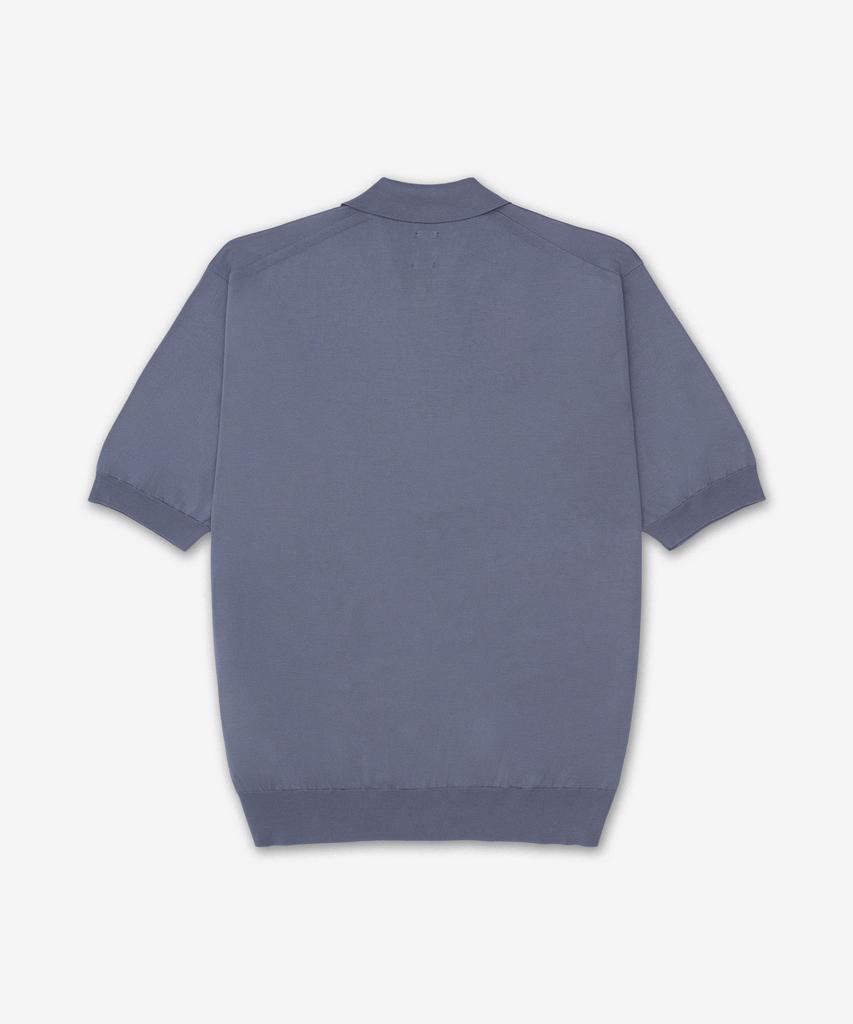 Batoneo Caribbean Sea Island Short Sleeve Polo Shirt - Grey Blue / Bn26Sm064Grayblue