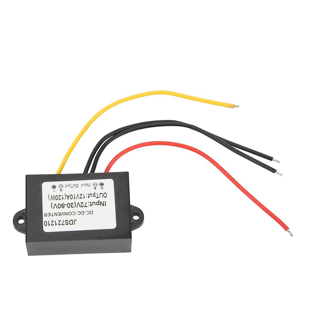 Понижающий преобразователь IP67 Водонепроницаемый DC 72V в DC 12V 10A Модуль преобразователя напряжения для транспортного средства