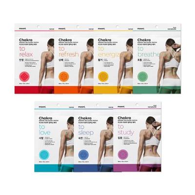 Выберите один из 7 Ароматических расслабляющих пластырей для чакр