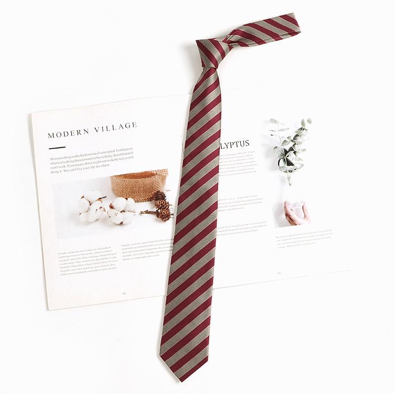 Лимонный Плед Галстук для Школьной Формы с Морской Солью - Ручная Работа в Японском Академическом Стиле для Мужчин и Женщин