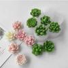 7pcs Mini Rose Flower Silicone Candle Mold 3D Succulent Cactus Flower Chocolate Fudge Pastry Baking Mold DIY Candle Soap Crafts
