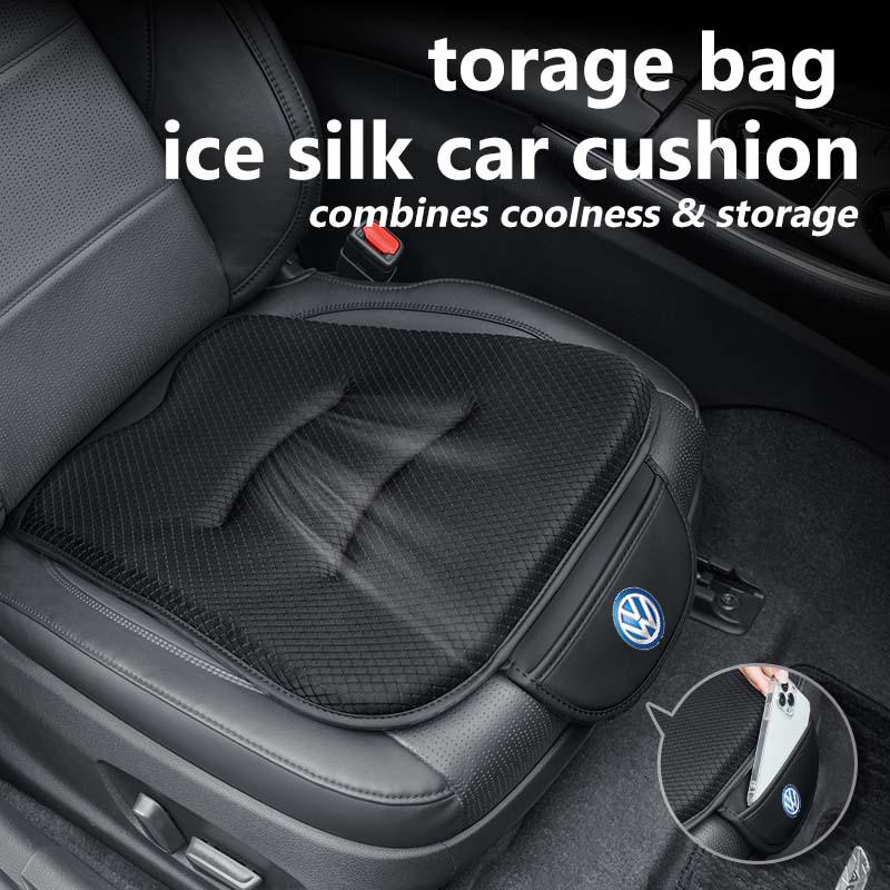 Hub Caps For Volkswagen VW Car Seat Cover Breathable Ice Silk Universal Auto Seat Cushion Polo Jetta Sagitar Magotan Passat B5 B